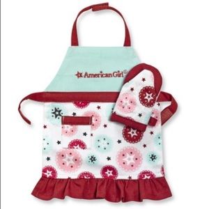 American Girl Doll Apron and Oven Mitten